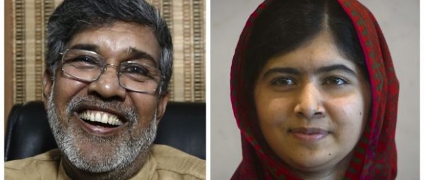 Cô Malala Yousafzai, ông Kailash Satyarthi cùng nhận giải Nobel Hoà bình