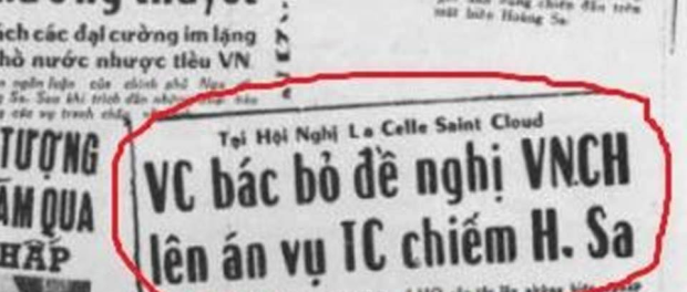 Những kẻ bán nước: TC giải phóng Hoàng Sa giúp ta